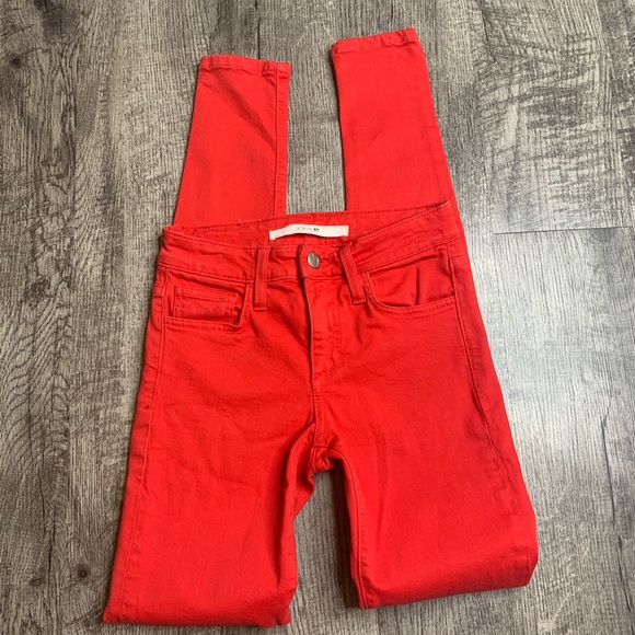 JOE’S JEANS | Bright Red Skinny Fit Ankle Jeans - Picture 4 of 8